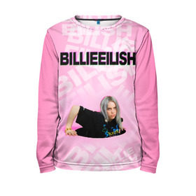 Детский лонгслив 3D с принтом Billie Eilish в Екатеринбурге, 100% полиэстер | длинные рукава, круглый вырез горловины, полуприлегающий силуэт
 | ayelish | bad guy | bellyache | bilie eilish | bilie elish | billie | billie eilish | eilish | electronic | elish | music | билли айлиш | эйлиш | элиш