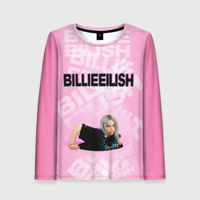 Женский лонгслив 3D с принтом Billie Eilish в Екатеринбурге, 100% полиэстер | длинные рукава, круглый вырез горловины, полуприлегающий силуэт | ayelish | bad guy | bellyache | bilie eilish | bilie elish | billie | billie eilish | eilish | electronic | elish | music | билли айлиш | эйлиш | элиш