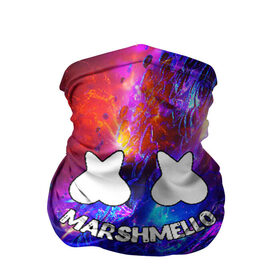 Бандана-труба 3D с принтом MARSHMELLO в Екатеринбурге, 100% полиэстер, ткань с особыми свойствами — Activecool | плотность 150‒180 г/м2; хорошо тянется, но сохраняет форму | christopher comstock | dj | marshmello | music | диджей | клубная музыка | клубняк | крис комсток | маршмеллоу | музыка