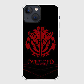 Чехол для iPhone 13 mini с принтом красный оверлорд молнии в Екатеринбурге,  |  | overlord | аниме | геометрия | лого | логотип | оверлорд | сериал