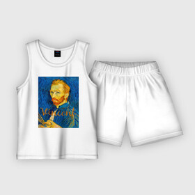 Детская пижама с шортами хлопок с принтом Ван гог в Екатеринбурге,  |  | van gogh | искусство | картины