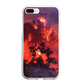 Чехол для iPhone 7Plus/8 Plus матовый с принтом WARHAMMER 40K в Екатеринбурге, Силикон | Область печати: задняя сторона чехла, без боковых панелей | abaddon | armada | battlefleet gothic | black legion | warhammer 40k | абаддон | чёрный легион