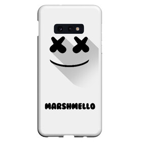 Чехол для Samsung S10E с принтом РЮКЗАК MARSHMELLO в Екатеринбурге, Силикон | Область печати: задняя сторона чехла, без боковых панелей | marshmello | диджей | клуб | клубная музыка | маршмеллоу | маршмело | маршмэлло | маршмэллоу | маршмэло | музыка | электронная