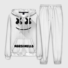 Мужской костюм 3D с принтом РЮКЗАК MARSHMELLO в Екатеринбурге, 100% полиэстер | Манжеты и пояс оформлены тканевой резинкой, двухслойный капюшон со шнурком для регулировки, карманы спереди | Тематика изображения на принте: marshmello | диджей | клуб | клубная музыка | маршмеллоу | маршмело | маршмэлло | маршмэллоу | маршмэло | музыка | электронная