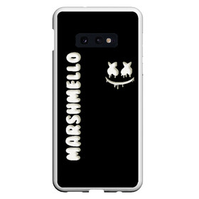 Чехол для Samsung S10E с принтом РЮКЗАК MARSHMELLO в Екатеринбурге, Силикон | Область печати: задняя сторона чехла, без боковых панелей | marshmello | диджей | клуб | клубная музыка | маршмеллоу | маршмело | маршмэлло | маршмэллоу | маршмэло | музыка | электронная