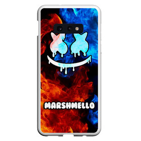 Чехол для Samsung S10E с принтом РЮКЗАК MARSHMELLO в Екатеринбурге, Силикон | Область печати: задняя сторона чехла, без боковых панелей | marshmello | диджей | клуб | клубная музыка | маршмеллоу | маршмело | маршмэлло | маршмэллоу | маршмэло | музыка | электронная