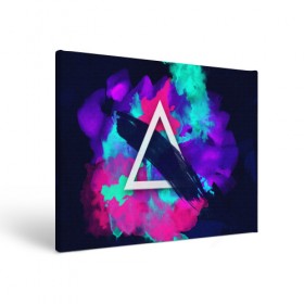 Холст прямоугольный с принтом COLOR TRIANGLE в Екатеринбурге, 100% ПВХ |  | bright | colorful | cool | disco | music | music lover | retro | speaker | tape recorder | technique | vintage | винтаж | динамик | диско | магнитофон | меломан | музыка | неон | разноцветный | ретро | техника