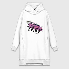 Платье-худи хлопок с принтом Silvia Drift в Екатеринбурге,  |  | drift | jdm | nissan | s14 | silvia | дрифт