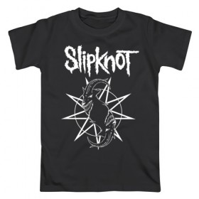 Мужская футболка хлопок с принтом Slipknot в Екатеринбурге, 100% хлопок | прямой крой, круглый вырез горловины, длина до линии бедер, слегка спущенное плечо. | slipknot | we are not your kind | альтернативный метал | грув метал | метал | музыка | ню метал | слипнот