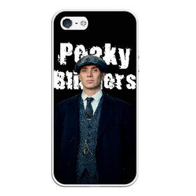 Чехол для iPhone 5/5S матовый с принтом Peaky Blinders в Екатеринбурге, Силикон | Область печати: задняя сторона чехла, без боковых панелей | peaky blinders | острые козырьки | сериал