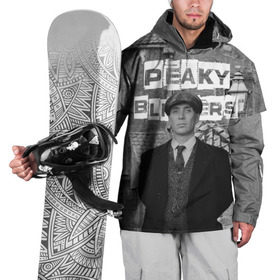 Накидка на куртку 3D с принтом Peaky Blinders в Екатеринбурге, 100% полиэстер |  | Тематика изображения на принте: peaky blinders | острые козырьки | сериал