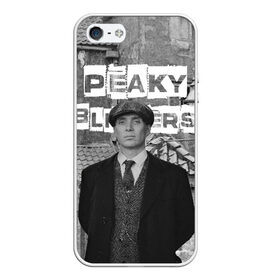 Чехол для iPhone 5/5S матовый с принтом Peaky Blinders в Екатеринбурге, Силикон | Область печати: задняя сторона чехла, без боковых панелей | peaky blinders | острые козырьки | сериал