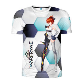 Мужская футболка 3D спортивная с принтом Warframe girl anime в Екатеринбурге, 100% полиэстер с улучшенными характеристиками | приталенный силуэт, круглая горловина, широкие плечи, сужается к линии бедра | digital extremes | excalibur | nyx | saryn | space | warframe | варфрэйм | космос | шутер