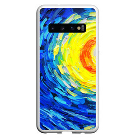 Чехол для Samsung Galaxy S10 с принтом КРАСКИ ВАНГОГА в Екатеринбурге, Силикон | Область печати: задняя сторона чехла, без боковых панелей | Тематика изображения на принте: art | impressionism | night | painting | planets | sky | stars | style | van gogh | waves | ван гог | вихрь | волны | живопись | звезды | импрессионизм | искусство | краски | небо | ночь | рисунок | стиль