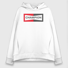 Женское худи Oversize хлопок с принтом Однажды в Голливуде Champion в Екатеринбурге, френч-терри — 70% хлопок, 30% полиэстер. Мягкий теплый начес внутри —100% хлопок | боковые карманы, эластичные манжеты и нижняя кромка, капюшон на магнитной кнопке | bradley pitt | hollywood | бред питт | брэд питт | квентин тарантино | однажды в голливуде