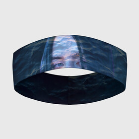 Повязка на голову 3D с принтом Billie Eilish Ocean Eyes в Екатеринбурге,  |  | bad guy | billie eilish | билли айлиш | эйлиш