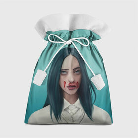 Подарочный 3D мешок с принтом Blood в Екатеринбурге, 100% полиэстер | Размер: 29*39 см | bad guy | billie eilish | билли айлиш | эйлиш