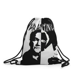 Рюкзак-мешок 3D с принтом Tarantino в Екатеринбурге, 100% полиэстер | плотность ткани — 200 г/м2, размер — 35 х 45 см; лямки — толстые шнурки, застежка на шнуровке, без карманов и подкладки | quentin tarantino | квентин тарантино