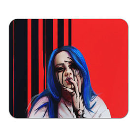 Коврик для мышки прямоугольный с принтом Billie Eilish в Екатеринбурге, натуральный каучук | размер 230 х 185 мм; запечатка лицевой стороны | bad guy | billie eilish | билли айлиш | эйлиш