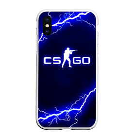 Чехол для iPhone XS Max матовый с принтом CS GO LIGHTNING STYLE в Екатеринбурге, Силикон | Область печати: задняя сторона чехла, без боковых панелей | astralis | awp | counter strike | cs go | cs go global offensive | faze clan | hyper beast | team liquid | thunder | астралис | молнии | тим ликвид | фейз клан | хайпер бист | шторм