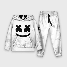 Детский костюм 3D (с толстовкой) с принтом MARSHMELLO (КАПЮШОН) в Екатеринбурге,  |  | Тематика изображения на принте: america | dj | marshmello | usa | америка | маршмелло