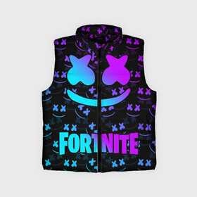 Детский жилет утепленный 3D с принтом FORTNITE x MARSHMELLO NEON в Екатеринбурге,  |  | Тематика изображения на принте: 2019 | armor | armour | cybersport | esport | fortnite | game | llama | logo | броня | игра | киберспорт | лама | фиолетовый | фирменные цвета | фортнайт