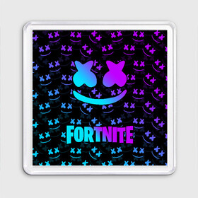 Магнит 55*55 с принтом FORTNITE x MARSHMELLO NEON  в Екатеринбурге, Пластик | Размер: 65*65 мм; Размер печати: 55*55 мм | 2019 | armor | armour | cybersport | esport | fortnite | game | llama | logo | броня | игра | киберспорт | лама | фиолетовый | фирменные цвета | фортнайт