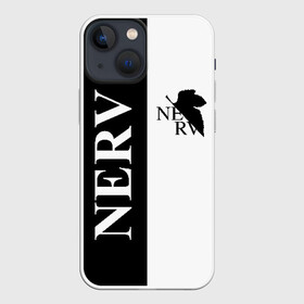 Чехол для iPhone 13 mini с принтом Nerv black в Екатеринбурге,  |  | angel | eva | evangelion | neon genesis evangelion | nerv | аска лэнгли сорью | ева | евангелион | мисато кацураги | рей аянами | синдзи