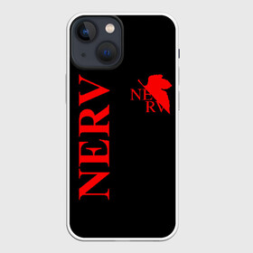 Чехол для iPhone 13 mini с принтом Nerv red в Екатеринбурге,  |  | angel | eva | evangelion | neon genesis evangelion | nerv | аска лэнгли сорью | ева | евангелион | мисато кацураги | рей аянами | синдзи