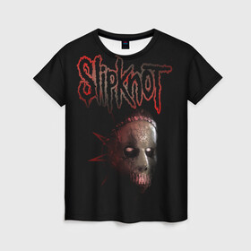 Женская футболка 3D с принтом Slipknot Jay в Екатеринбурге, 100% полиэфир ( синтетическое хлопкоподобное полотно) | прямой крой, круглый вырез горловины, длина до линии бедер | band | creepy | drum | drummer | jay | mask | metal | rock | scary | slipknot | слипкнот