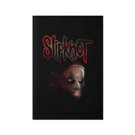 Обложка для паспорта матовая кожа с принтом Slipknot Jay в Екатеринбурге, натуральная матовая кожа | размер 19,3 х 13,7 см; прозрачные пластиковые крепления | band | creepy | drum | drummer | jay | mask | metal | rock | scary | slipknot | слипкнот