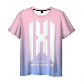 Мужская футболка 3D с принтом Monsta X в Екатеринбурге, 100% полиэфир | прямой крой, круглый вырез горловины, длина до линии бедер | hyungwon | i.m | jooheon | k pop | kihyun | kpop | minhyuk | monbebe | monsta x | shownu | wonho | к поп | монста икс