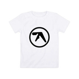 Детская футболка хлопок с принтом Aphex Twin в Екатеринбурге, 100% хлопок | круглый вырез горловины, полуприлегающий силуэт, длина до линии бедер | intelligent dance music | драм энд бэйс | ричард дэвид джеймс | техно | эйсид | эмбиент