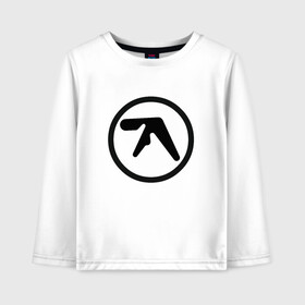 Детский лонгслив хлопок с принтом Aphex Twin в Екатеринбурге, 100% хлопок | круглый вырез горловины, полуприлегающий силуэт, длина до линии бедер | intelligent dance music | драм энд бэйс | ричард дэвид джеймс | техно | эйсид | эмбиент