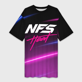 Платье-футболка 3D с принтом NFS: Heat (NEON) в Екатеринбурге,  |  | 2019 | auto | for | game | games | heat | logo | need | neon | nfs | racing | speed | symbol | tuning | авто | гонки | жажда | жара | игра | игры | лого | логотип | неон | нфс | символ | скорости | тепло | тюнинг | хеат | хит | хот