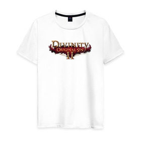 Мужская футболка хлопок с принтом Divinity Original Sin 2 в Екатеринбурге, 100% хлопок | прямой крой, круглый вырез горловины, длина до линии бедер, слегка спущенное плечо. | 
