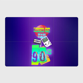 Магнитный плакат 3Х2 с принтом Назад в 90 в Екатеринбурге, Полимерный материал с магнитным слоем | 6 деталей размером 9*9 см | Тематика изображения на принте: 90е | back | back to the 90 | retro | ретро