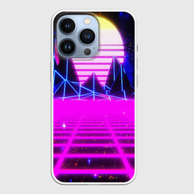 Чехол для iPhone 13 Pro с принтом Ретро Стиль неон в Екатеринбурге,  |  | bright | colorful | cool | disco | music | music lover | retro | speaker | tape recorder | technique | vintage | винтаж | динамик | диско | магнитофон | меломан | музыка | неон | разноцветный | ретро | техника