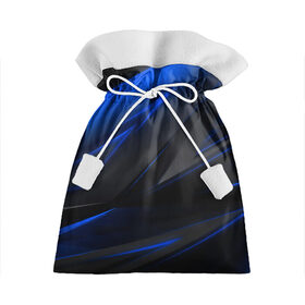 Подарочный 3D мешок с принтом Blue and Black в Екатеринбурге, 100% полиэстер | Размер: 29*39 см | 3d | 3д | black | blue | texture | геометрия | красно синее | синий | текстуры | фигуры | черный