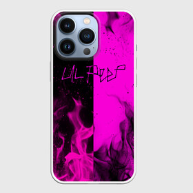 Чехол для iPhone 13 Pro с принтом LIL PEEP в Екатеринбурге,  |  | bright | fire | flame | heat | light | lil peep | lil prince | pink | wildfire | зарубежная музыка | искры | лил пип | маленький принц | огненный | огонь | пламя | пожар