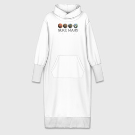 Платье удлиненное хлопок с принтом NUKE MARS в Екатеринбурге,  |  | elon | mars | musk | nuke | земля | илон | марс | маск | планета | терраформирование | ядерный