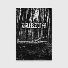 Обложка для паспорта матовая кожа с принтом Burzum в Екатеринбурге, натуральная матовая кожа | размер 19,3 х 13,7 см; прозрачные пластиковые крепления | Тематика изображения на принте: burzum | ghotic | варг викернес | мрак | тьма