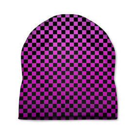 Шапка 3D с принтом Checkerboard Color в Екатеринбурге, 100% полиэстер | универсальный размер, печать по всей поверхности изделия | checkerboard | gradient | бойчик | в клетку | в клеточку | градиент | клетка | музыка | орнамент | френдзона | шахматная доска | шашки