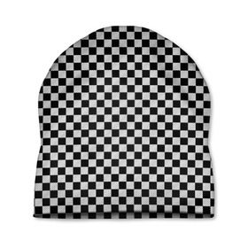 Шапка 3D с принтом Checkerboard Color в Екатеринбурге, 100% полиэстер | универсальный размер, печать по всей поверхности изделия | Тематика изображения на принте: checkerboard | gradient | бойчик | в клетку | в клеточку | градиент | клетка | музыка | орнамент | френдзона | шахматная доска | шашки