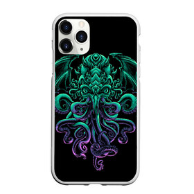 Чехол для iPhone 11 Pro матовый с принтом Ктулху в Екатеринбурге, Силикон |  | call | cthulhu | dagon | howard | lovecraft | monsters | mysticism | ocean | review | говард | дагон | зов | ктулху | лавкрафт | мистика | мифы | монстры | обзор | океан