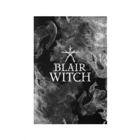 Обложка для паспорта матовая кожа с принтом BLAIR WITCH в Екатеринбурге, натуральная матовая кожа | размер 19,3 х 13,7 см; прозрачные пластиковые крепления | Тематика изображения на принте: blair witch | blair witch 2019 | blair witch игра | blairs witch | блэр | ведьмы | ведьмы из блэр