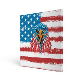Холст квадратный с принтом American Eagle в Екатеринбурге, 100% ПВХ |  | america | amerika | bird | eagle | flag | usa | америка | американский | орел | птица | соединенные | сша | флаг | штаты
