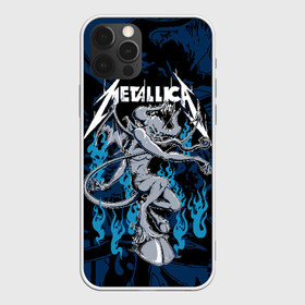 Чехол для iPhone 12 Pro Max с принтом Metallica в Екатеринбурге, Силикон |  | american | blue | demon | devil | flame | hell | metal band | metallica | music | rock | американская | голубое | демон | дьявол | метал группа | металлика | музыка | пламя | рок | черт