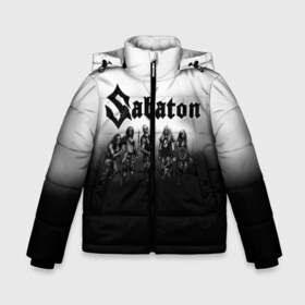 Зимняя куртка для мальчиков 3D с принтом Sabaton в Екатеринбурге, ткань верха — 100% полиэстер; подклад — 100% полиэстер, утеплитель — 100% полиэстер | длина ниже бедра, удлиненная спинка, воротник стойка и отстегивающийся капюшон. Есть боковые карманы с листочкой на кнопках, утяжки по низу изделия и внутренний карман на молнии. 

Предусмотрены светоотражающий принт на спинке, радужный светоотражающий элемент на пуллере молнии и на резинке для утяжки | battle metal | primo victoria | sabaton | the art of war | the great war | группа | йоаким броден | латный ботинок | метал | пауэр | рыцарские доспехи | сабатон | собатон | хэви