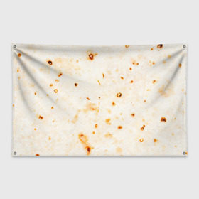 Флаг-баннер с принтом ЛАВАШ в Екатеринбурге, 100% полиэстер | размер 67 х 109 см, плотность ткани — 95 г/м2; по краям флага есть четыре люверса для крепления | Тематика изображения на принте: лаваш | хлеб | шаурма